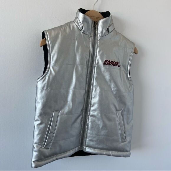 HARLEY Davidson reversible silver vest - Picture 3 of 11